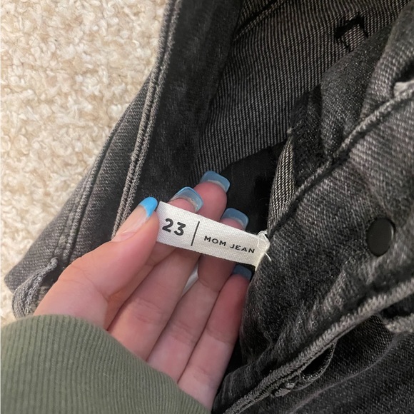 Pacsun Grey Ripped Mom Jeans - Picture 3 of 4